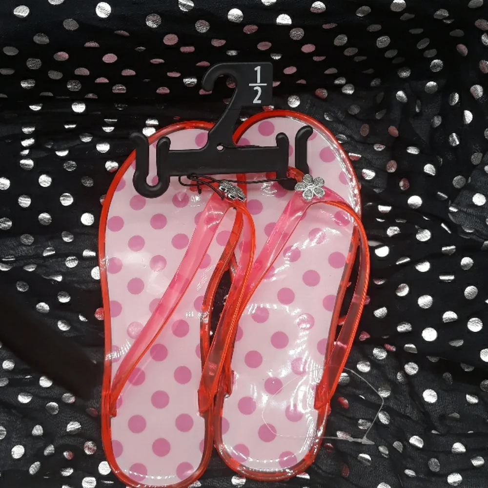 ORANGE JELLY SANDALS
